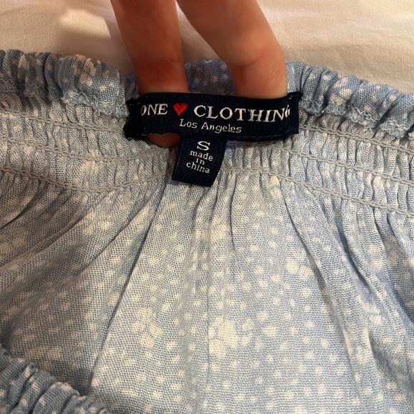 🎉HP🎉 One Clothing Off the Shoulder Blouse - Light Blue - Picture 5 of 6